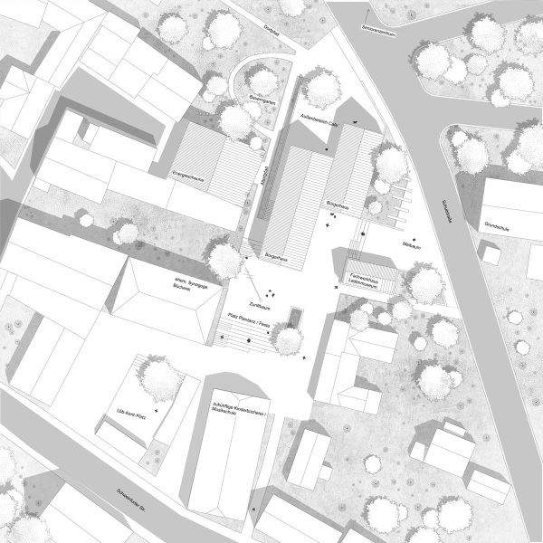 Neue Mitte Niederwerrn
Errichtung eines Bürgerzentrums mit Umnutzung eines Wohnhauses zum Museum