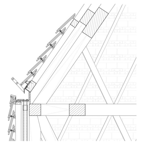 Traufdetail ohne Beschriftung