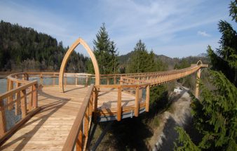 Holz in  luftiger Höhe