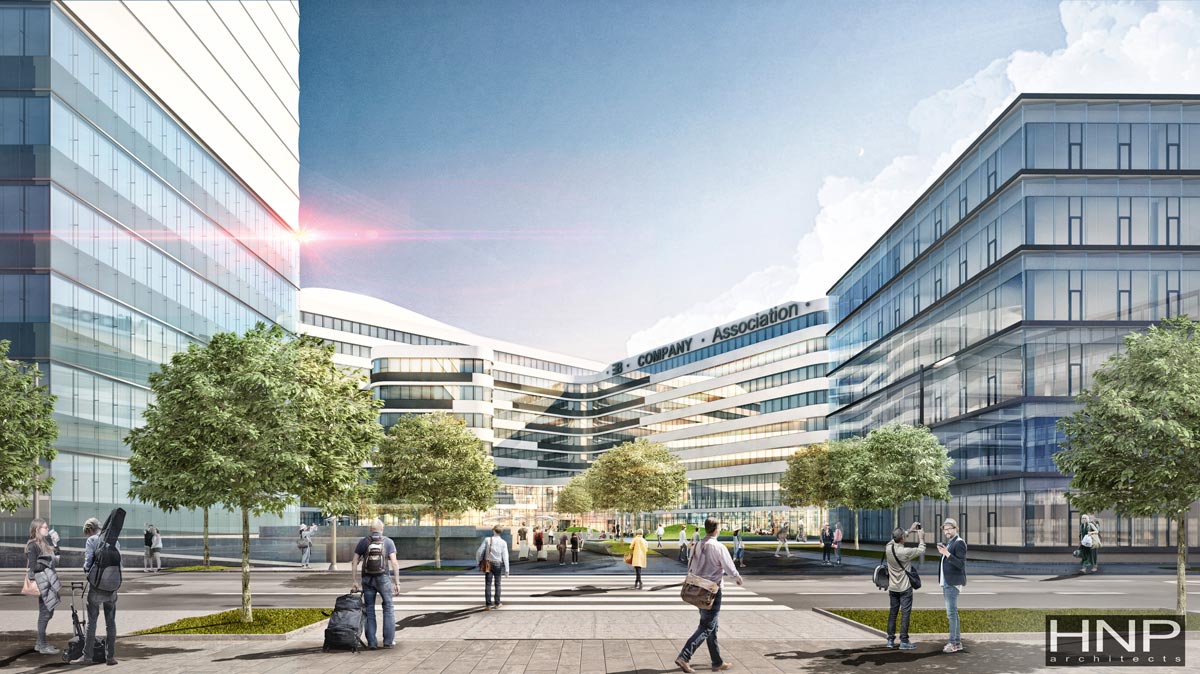 Der Office Park 4 am Flughafen Wien ist in puncto Nachhaltigkeit ein Vorzeigeprojekt von HNP architects. Beim gesamten Bauvorhaben ist die TU Wien von Anfang an eingebunden um einen schonenden Umgang mit Ressourcen zu sichern.