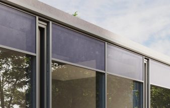 Teilintegriertes Sonnenschutzsystem