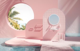 Barbie-Design im Bad